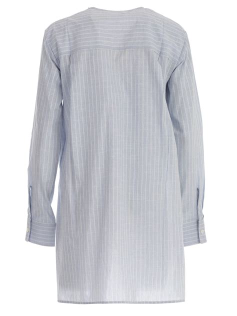 celine shirt blauw|Celine ladies blue shirts.